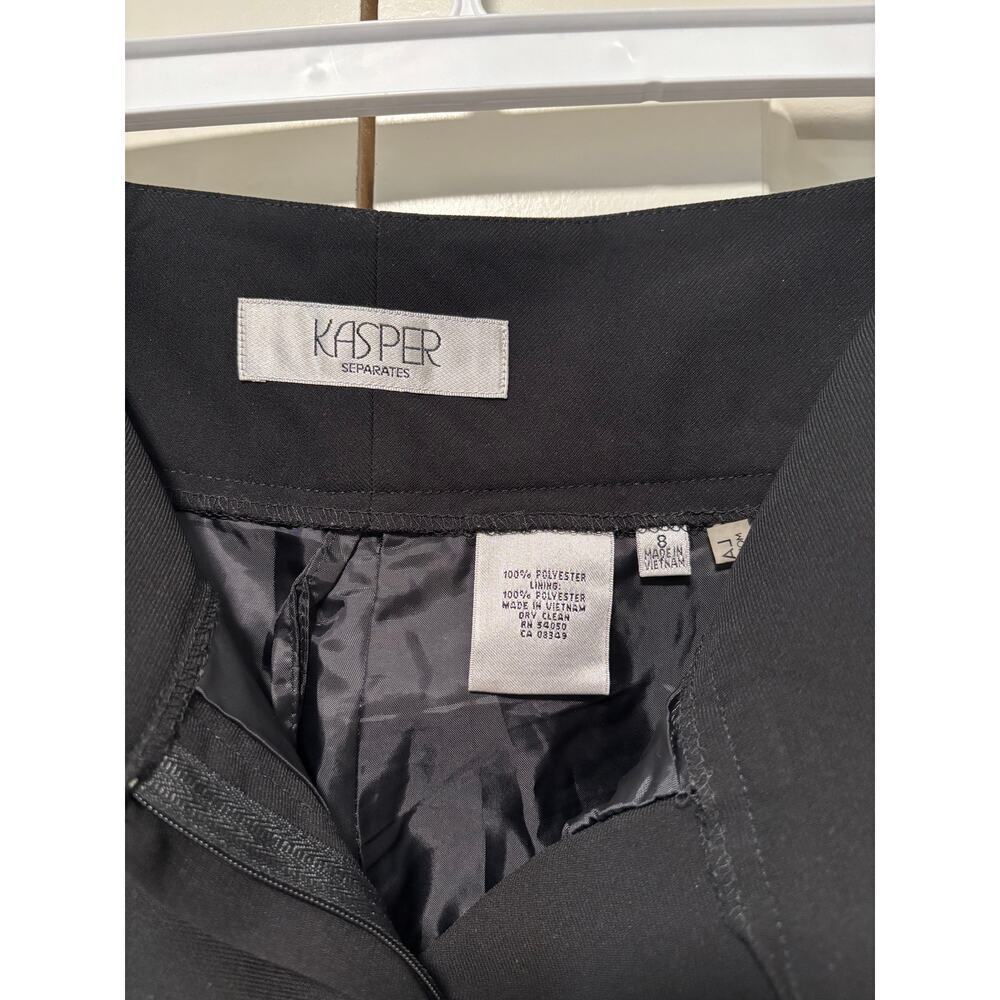 Kasper Black Women's Wide Leg Dress Pants Size 8 - Picture 6 of 7